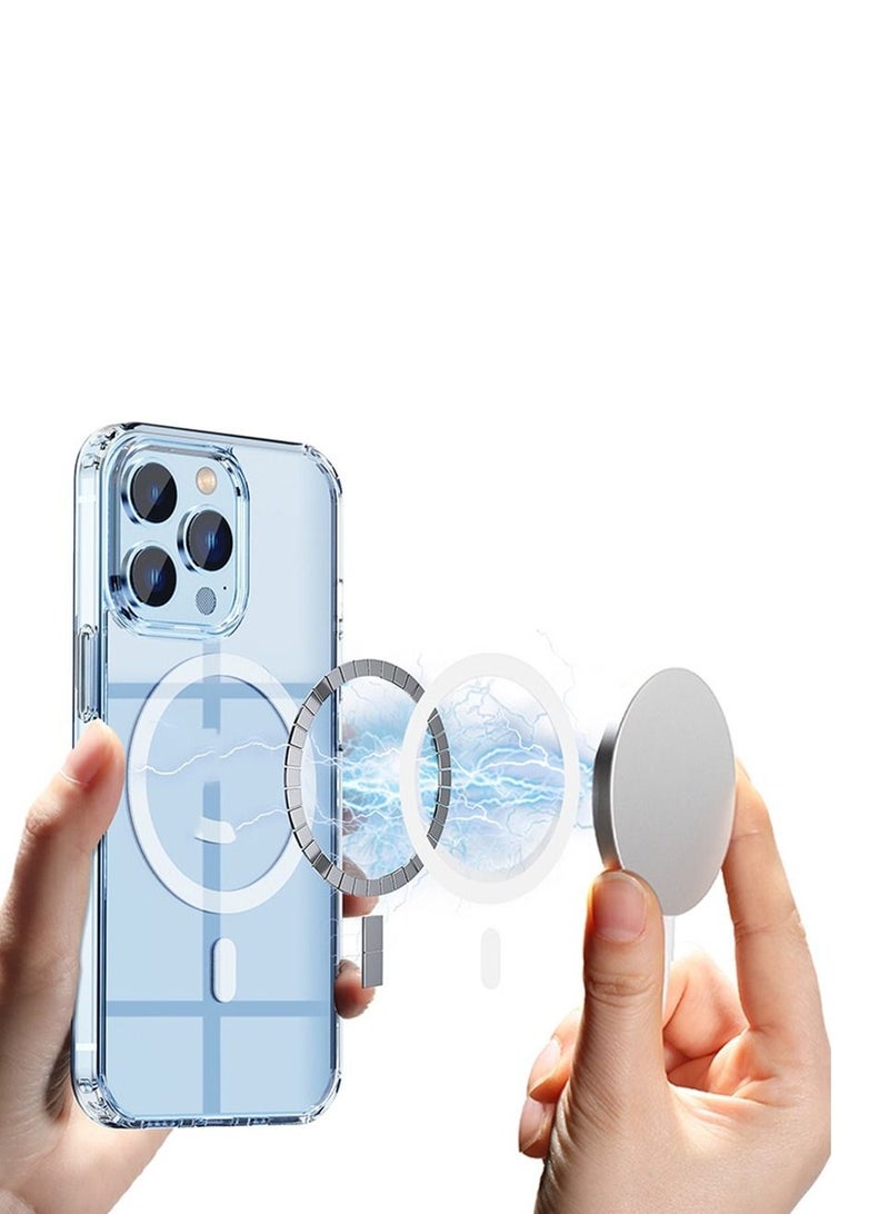 Houmt iPhone 14 Pro Magsafe Case Cover Slim Thin Magnetic Case  Shock Absorption Anti-Drop Crystal Clear Case Compatible with iPhone 14 Pro Case - Image 3