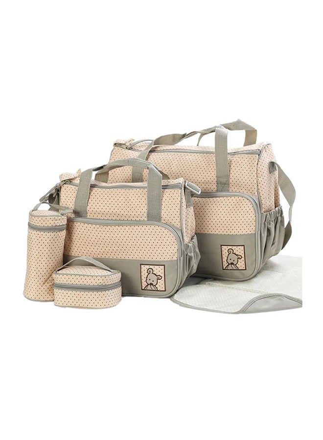 5-in-1 Multi-functional Waterproof Baby Diaper Bag Set With Reliable Zipper - Image 2