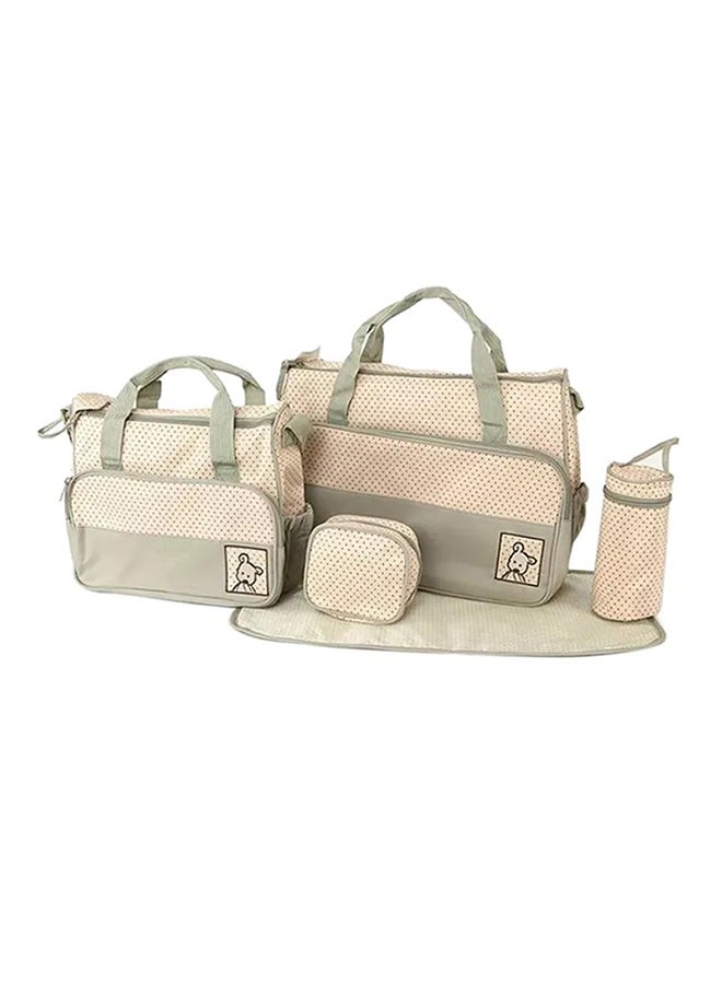5-in-1 Multi-functional Waterproof Baby Diaper Bag Set With Reliable Zipper - Image 1
