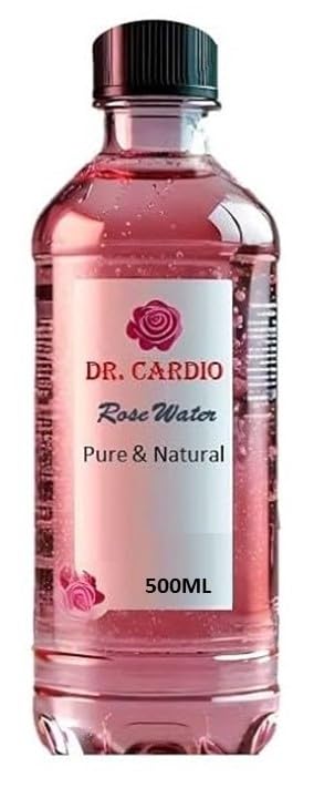 Dr Cardio Premium Rose Water Gulab jal 500ml Face Skin Toner Makeup Remover 500ml - Image 1