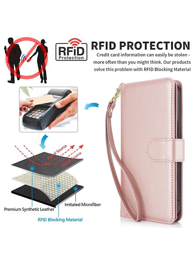 Zaboon Case For iPhone 11 Pro Max Multi-Card Wallet RFID Leather Phone Case - Image 2