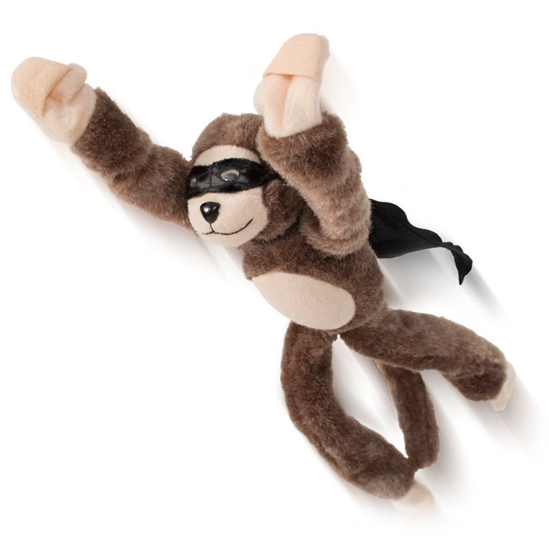 Playmaker Toys  Flying Screaming Flingshot Slingshot Novelty Monkey Plush Doll Toy Launches up to 50 Feet 4 Pack - Image 3