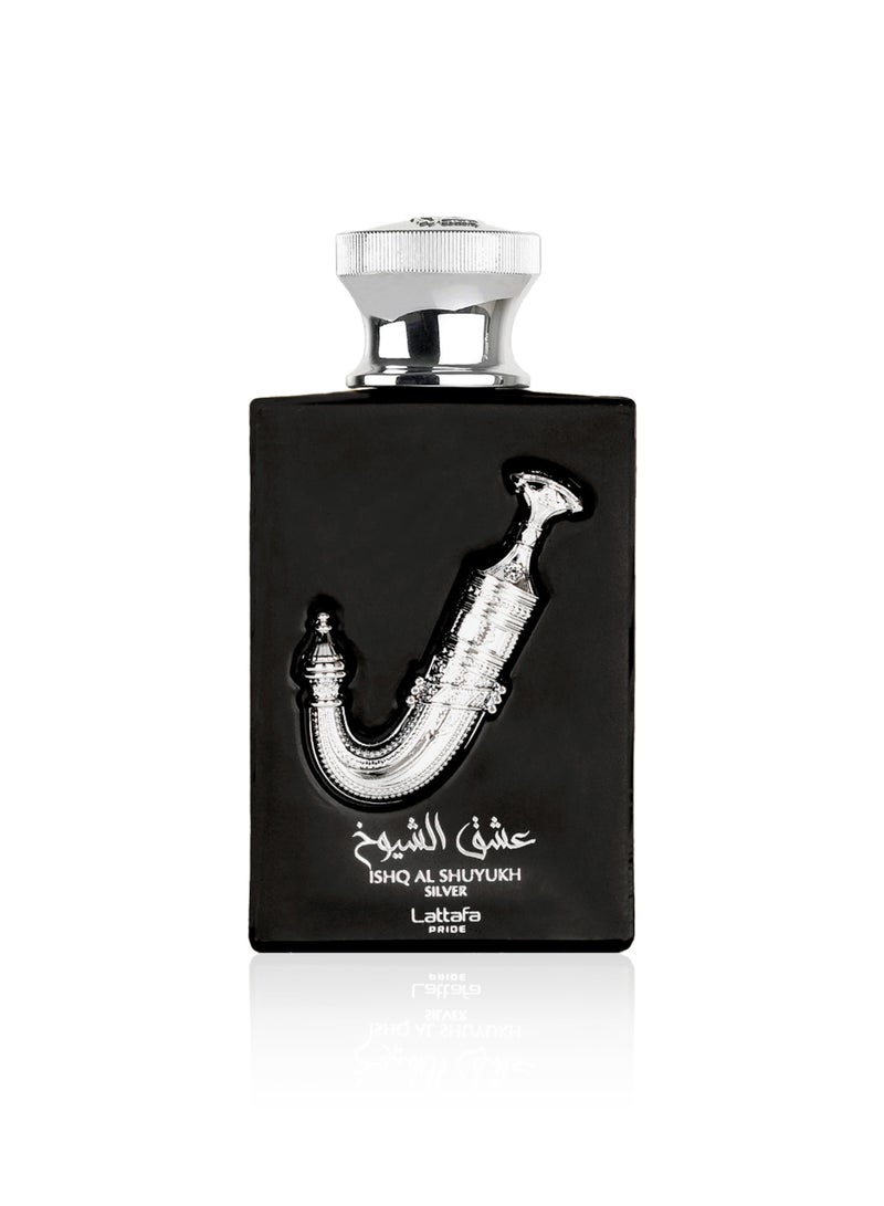 Eishq alshuyukh Silver by Lattafa "Pride" for Men - Eau de Parfum - 100ml