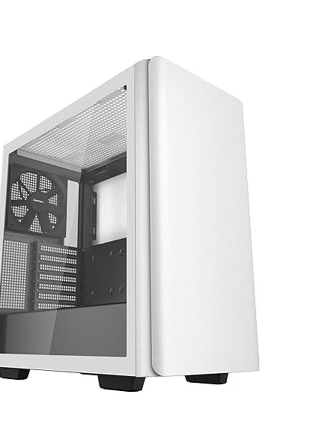 DEEPCOOL CK500 WH Mid-Tower ATX Case, Full Size Tempered Glass Window, Two Pre-Installed 140mm Fans with Airflow, E-ATX Motherboard Support, Front I/O USB Type-C, White  - Image 1