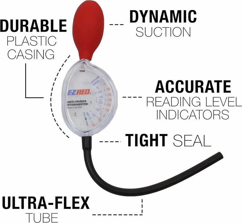 E-Z Red مقياس كثافة مضاد التجمد E-Z Red S102 - Image 2