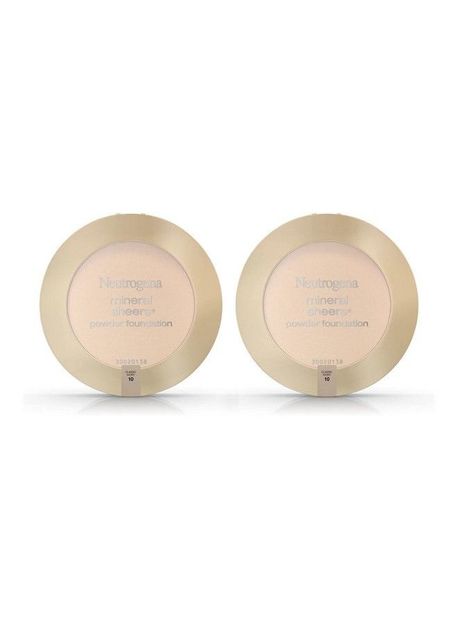 Neutrogena Mineral Sheers Compact Powder Foundation Lightweight & Oilfree Mineral Foundation Fragrancefree Classic Ivory 10.34 Oz (Pack Of 2)  - Image 2