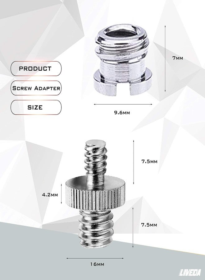 Niewalda 1/4 Inch Male to 3/8 Inch Female Tripod Screw Adapter 3/8 to 1/4 Tripod Adapter Mount Screws, Accessories for Camera/Tripod/Monopod/Light Stand - Image 3