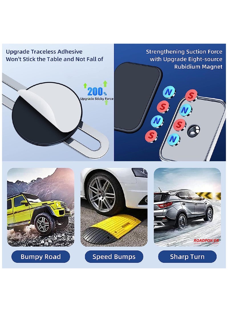 RoadPower Phone Holder Car Mount Stand 360 Rotation Foldable Magnetic Dashboard Universal - Image 5