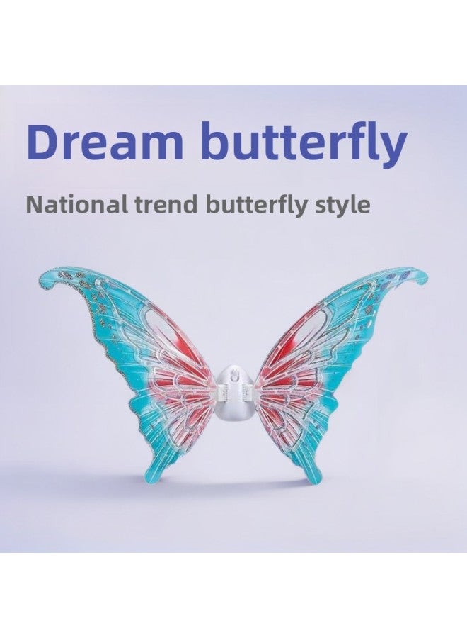 National Tide Glow Butterfly Wings Fairy Children's Electric Backwear Children's Toy Gift Princess Style-Color:W3 High Configuration With Remote Control | National Trend Electric Wings [gift Box]  - Image 2