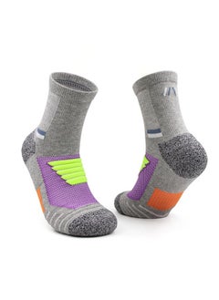 Muyixin 3 Pairs Basketball Socks for Men Running Training Boys Compression Cotton Sock Men's Athletic Crew Socks Performance Thick Cushioned Sport Lightweight and Breathable  - Image 3