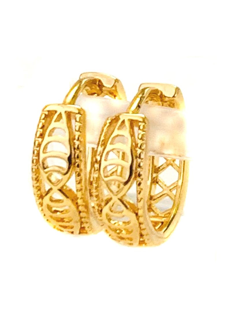 اكس بي اقراط نسائية دهبية - Image 1