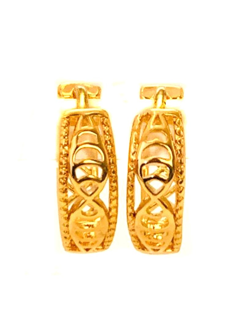 اكس بي اقراط نسائية دهبية - Image 3