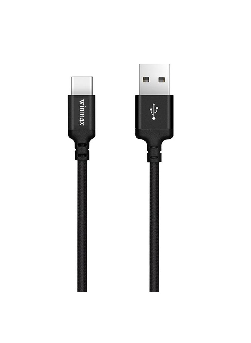 Winmax USB to TYPE C Charging Cable 1M Black - Image 1
