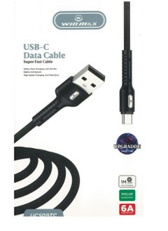 Winmax USB to TYPE C Charging Cable 1M Black  - Image 2