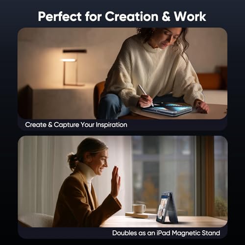 doqo iPad mini 7/Mini 6 Keyboard case 2021/2024 Generation 8.3 inch with Touch trackpad 7 Colors Wireless Backlit 360 Rotatable, Slim Protective Cover Folio (Gray) - Image 5