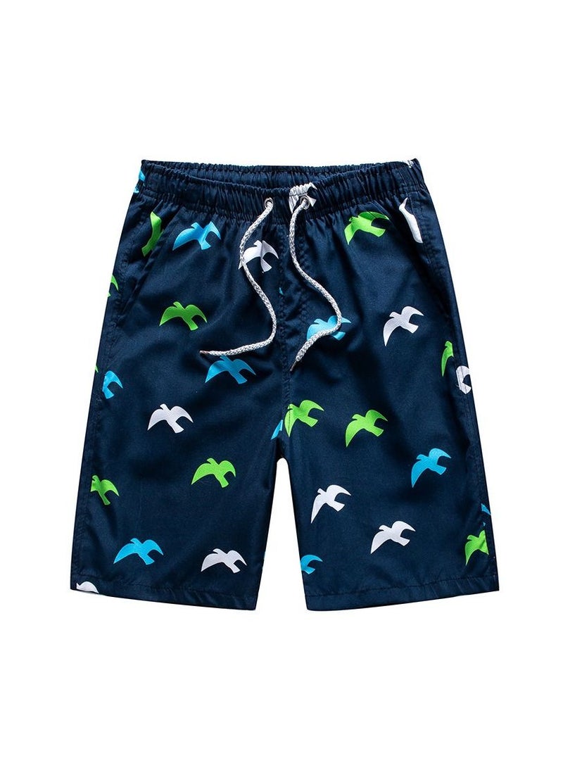 Y&D 1-Piece Men Swim Beach Shorts Quick Dry Swimming Trunks Drawstring Surfing Board Shorts Loose Boxers Short Pants  - Image 1