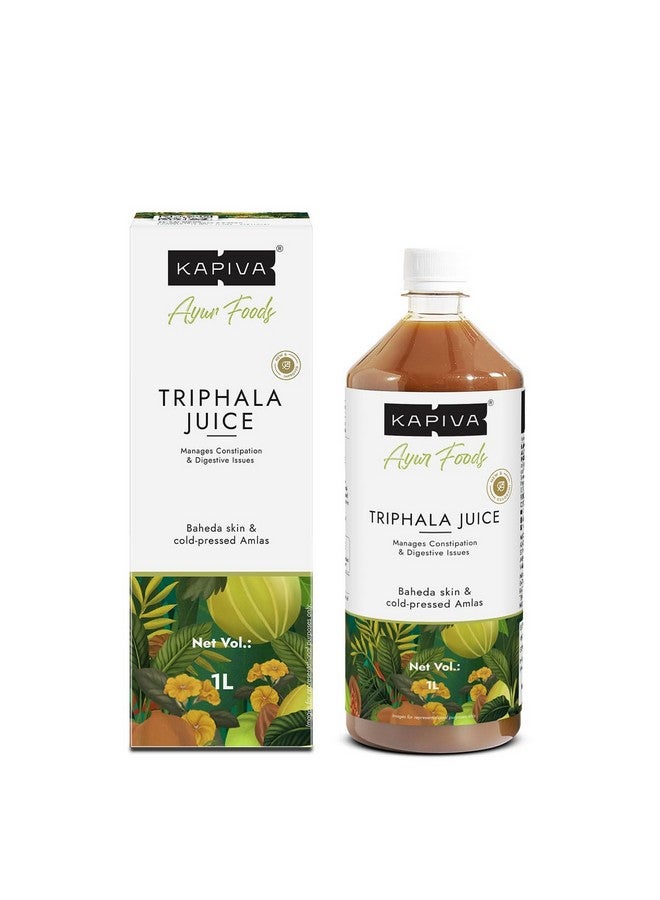 Kapiva عصير كابيفا تريفل | 100% أيورفيدي | يخفف الإمساك ويحسن الهضم | بدون سكر مضاف، 1 لتر - Image 1