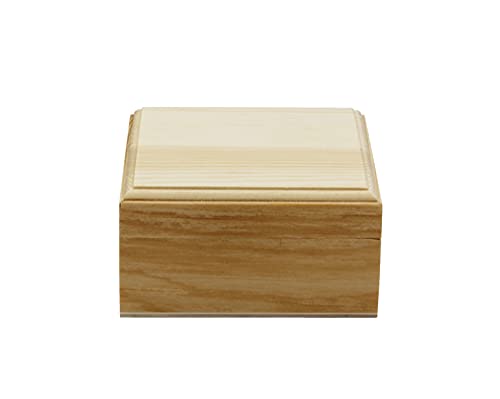 Creative Hobbies® Unfinished Mini Wood Craft Box with Hinged Lid and Magnetic Closure, 3.5 Inch - Perfect for Arts, Crafts, and Personalized Gifts - Image 4