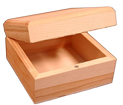 Creative Hobbies® Unfinished Mini Wood Craft Box with Hinged Lid and Magnetic Closure, 3.5 Inch - Perfect for Arts, Crafts, and Personalized Gifts - Image 5