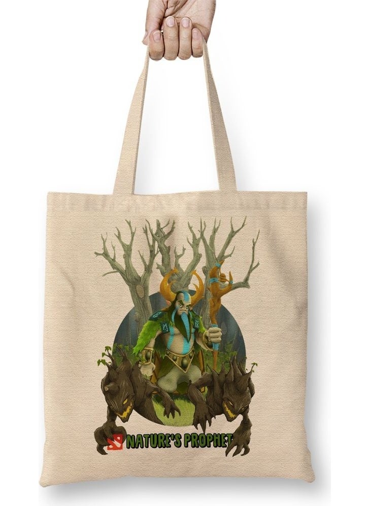 Baskı Dükkanı Print Shop Nature's Prophet Dota 2 Tote Bag Long Handle 