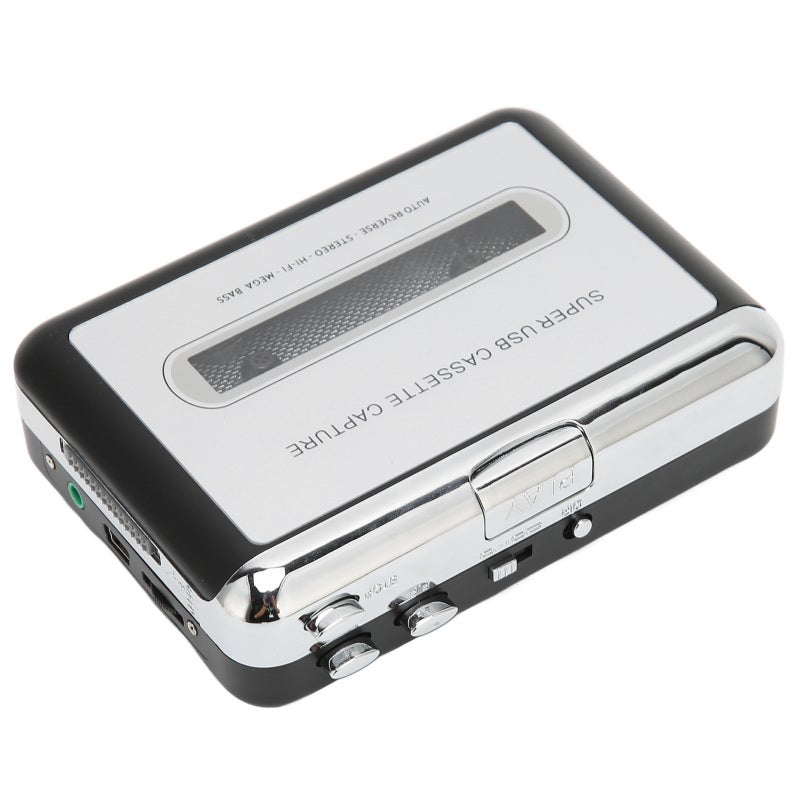 Disc مشغل كاسيت محول USB إلى MP3 - مشغل أشرطة بجودة صوت فائقة النقاء بتصميم معدني محمول لنظامي التشغيل Windows XP و Vista - Image 3