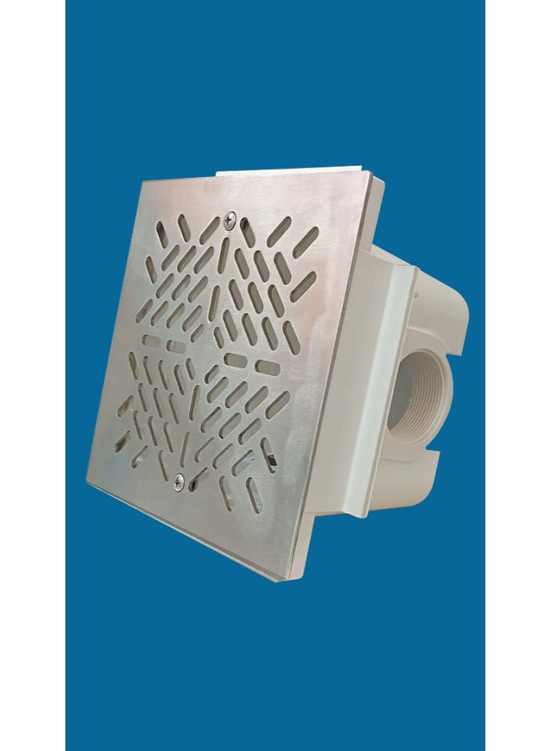 POOL MART Swimming Pool Main Drain ABS with 3mm thick SS 316 Grill - Image 3