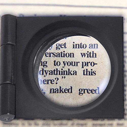 Inditradition Foldable 10x Magnifying Glass Microscope with Precision Scale (Metal, Black) - Image 5