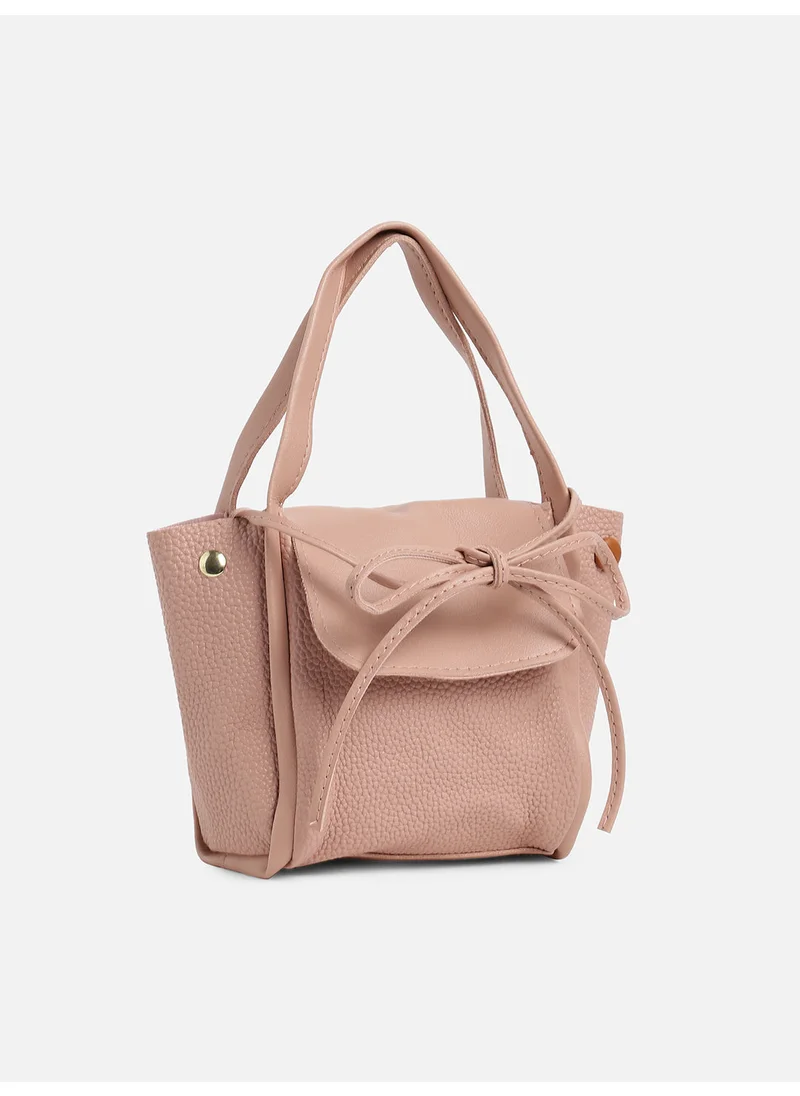 Haute Sauce Pink Solid Vegan Leather Handbag