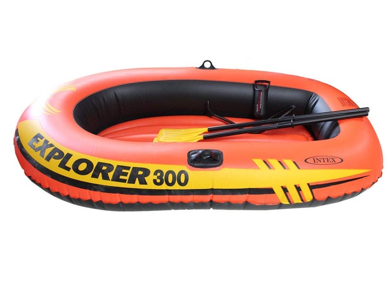 Intex Vinyl 300 Inflatable Boat Blow up raft 5832np, Multicolour, Set-3 - Image 5