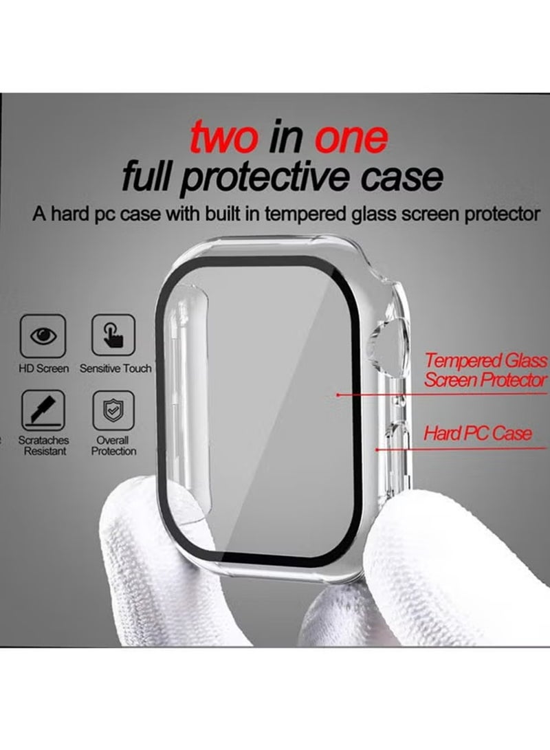 X-level 2 PCS Apple Watch Series 11 10 42mm case with Tempered Film Screen Protector, Full Protective Hard PC Bumper Touch Sensitive HD Screen Cover - Image 2