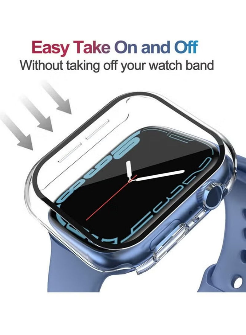 X-level 2 PCS Apple Watch Series 11 10 42mm case with Tempered Film Screen Protector, Full Protective Hard PC Bumper Touch Sensitive HD Screen Cover - Image 3