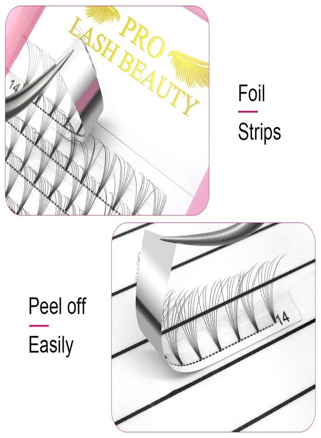 PRO LASHBEAUTY Premade Fans Eyelash Extensions 7D-D-0.07-18 Short Stem Premade Volume Eyelash Extensions 3D 5D 7D Volume Lash Extensions 9 to 20 mm Pre made Lash Fans C D Curl .07 .10(7D-D-0.07,18mm) - Image 3