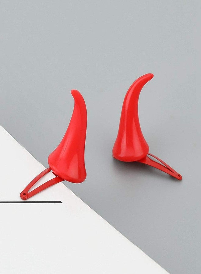 BinaryABC مشبك شعر قرون الشيطان من BinaryABC، بارِيتات - ملحقات تنكر الهالوين (1 زوج) - Image 3