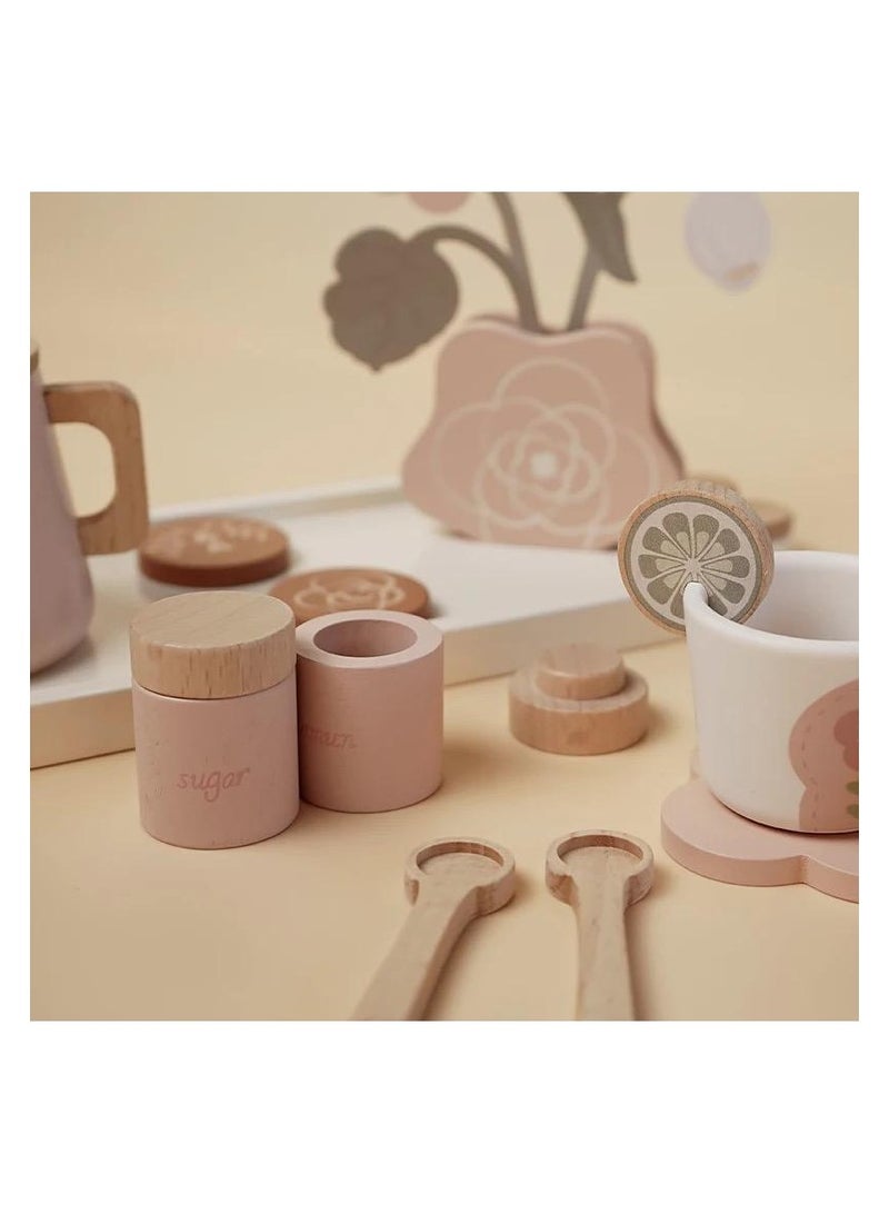 Pikkaboo-Woody Buddy Tea Set-Pink - Image 2
