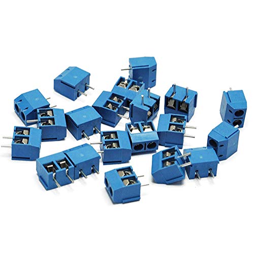 KeeYees 60pcs 5mm Pitch 2 Pin & 3 Pin PCB Mount Screw Terminal Block Connector for Arduino (50 x 2 Pin, 10 x 3 Pin) - Image 3