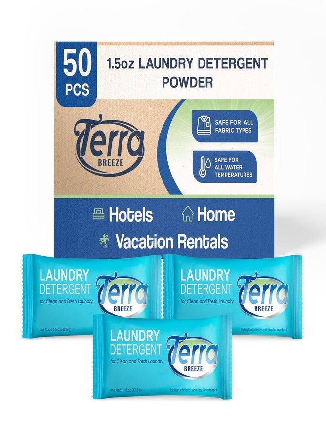 1-Shoppe All-in-Kit Terra Breeze Laundry Detergent Powder - 1.5 oz Individually Wrapped Packet (Case of 50) - Image 1
