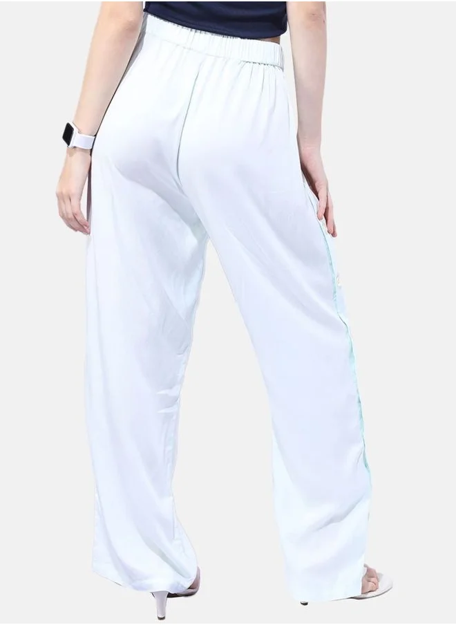 Freehand Women Flared Solid High-Rise Pants