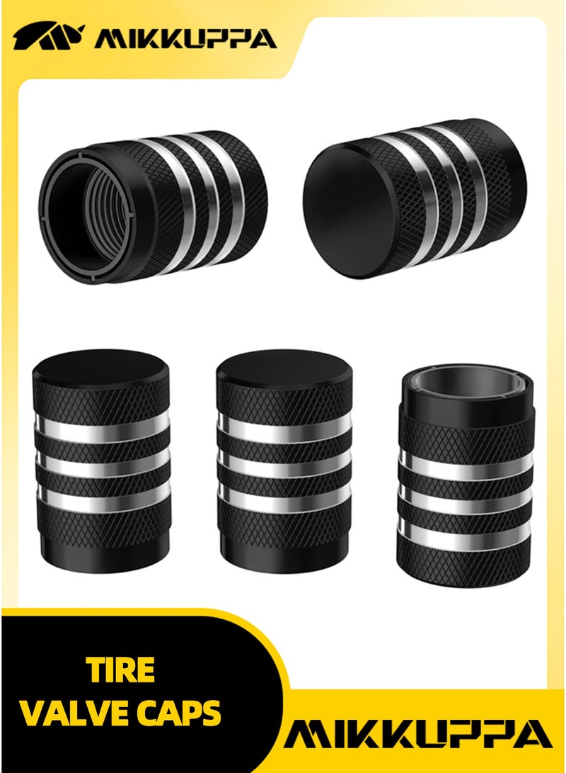 MIKKUPPA 5PCS Car Tyre Valve Stem Cap, Universal Stem Covers For Cars, Suvs, Bike And Bicycle, Trucks, Motorcycles - Image 1