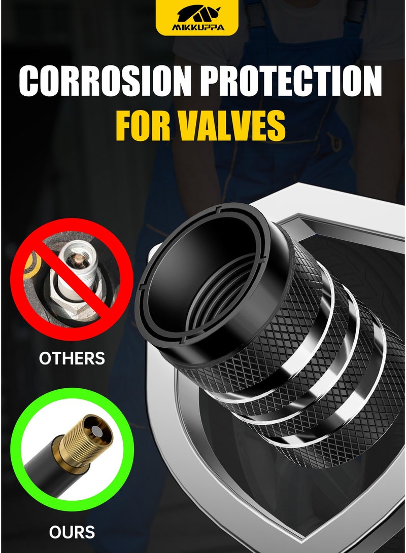 MIKKUPPA 5PCS Car Tyre Valve Stem Cap, Universal Stem Covers For Cars, Suvs, Bike And Bicycle, Trucks, Motorcycles - Image 2