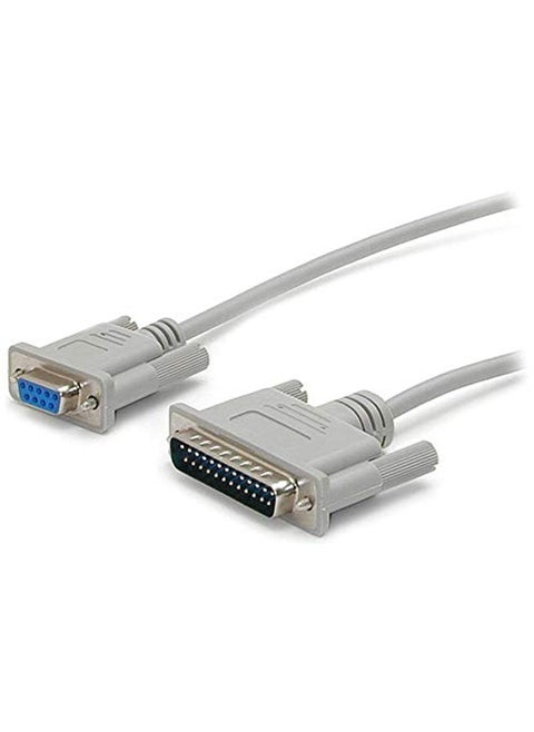 StarTechcom 10 ft Cross Wired DB9 to DB25 Serial Null Modem Cable  FM  Null Modem Cable  DB9 F to DB25 M  10 ft SCNM925FM