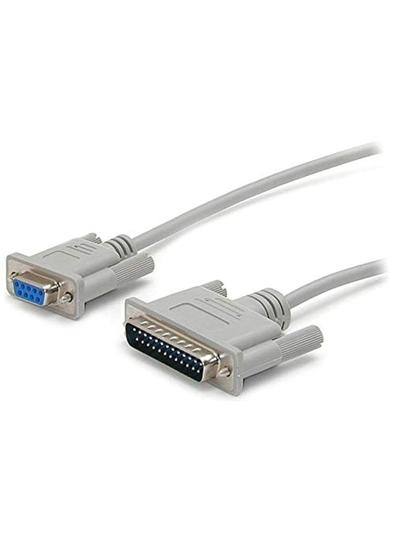 StarTech StarTechcom 10 ft Cross Wired DB9 to DB25 Serial Null Modem Cable  FM  Null Modem Cable  DB9 F to DB25 M  10 ft SCNM925FM  - Image 1
