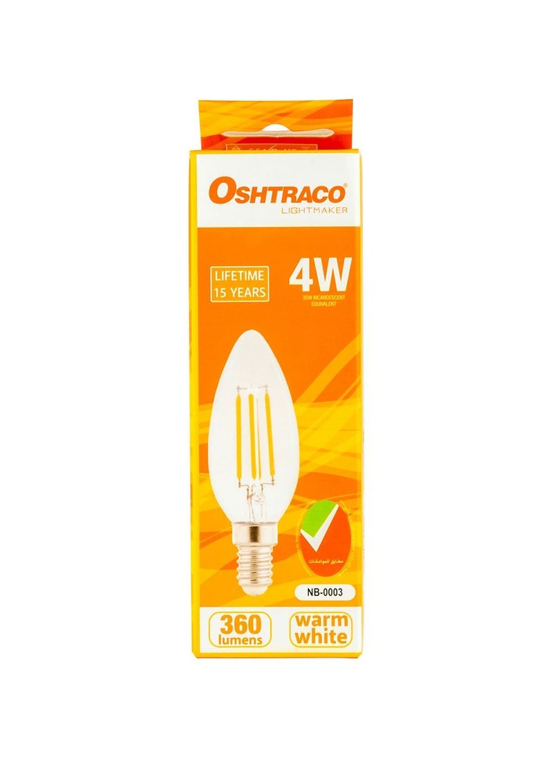 Oshtraco 4W Ac220-240V E14 Warm White Led Lamp - Image 1