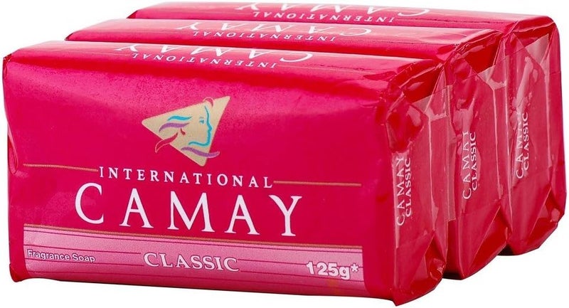 Camay Classic Fragrance Soap Bars - 3 Pack (125g each)