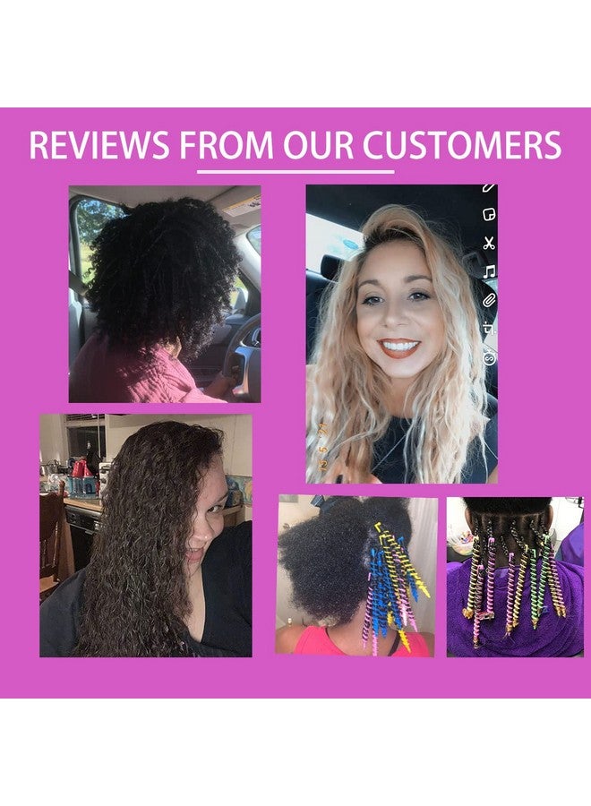 VinBee 56 Pcs Spiral Perm Rods For Natural Hair Spiral Hair Rods Set Spiral Curl Rods Barber Hairdressing Hair Rollers Salon Tools For Women Girls Plastic - Image 3