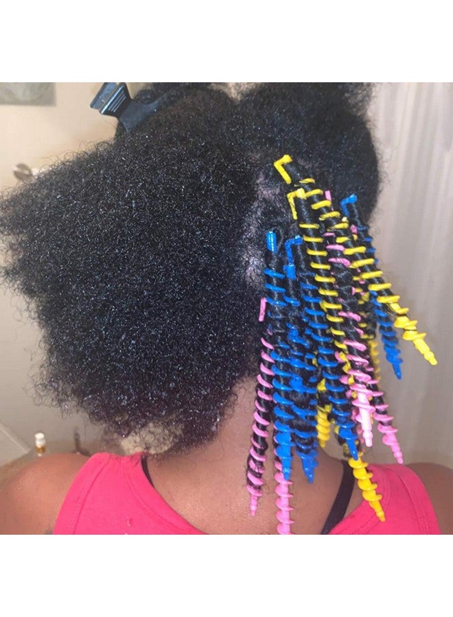 VinBee 56 Pcs Spiral Perm Rods For Natural Hair Spiral Hair Rods Set Spiral Curl Rods Barber Hairdressing Hair Rollers Salon Tools For Women Girls Plastic - Image 5