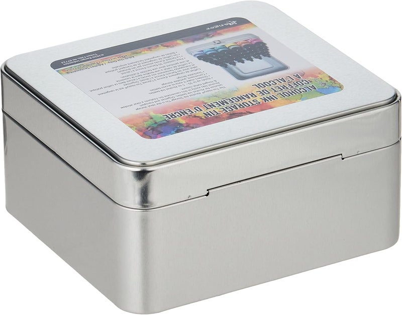 Ranger Tim Holtz Alcohol Ink Storage Tin 6.38 x 6 x 3.13 - Image 2