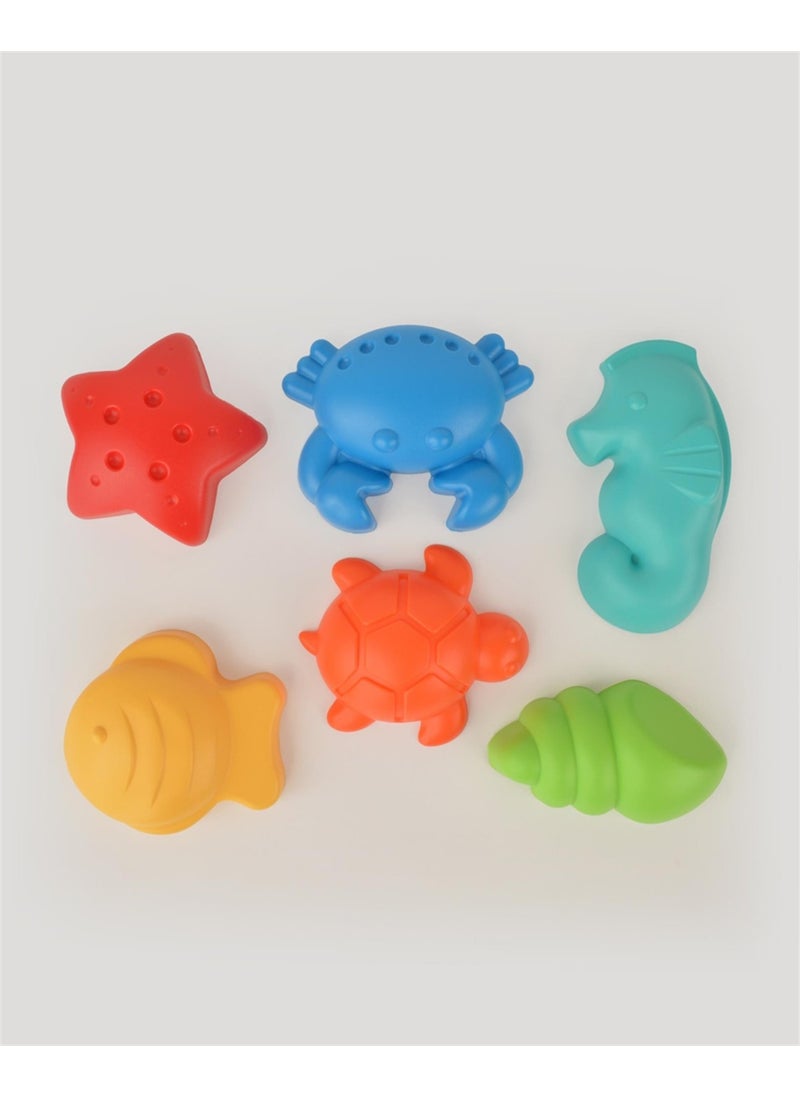 Let's Be Child LC Toy Sea Animals Sand Mold - Pack of 6  - Image 1