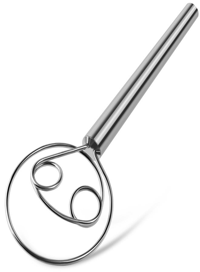 TEEVEA Danish Dough Whisk Stainless Steel Hook Dutch Bread Mixer for Sourdough Baking Tools - Image 1