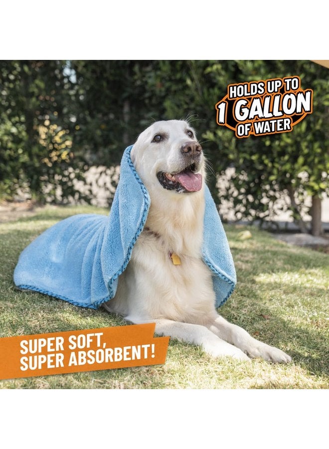 Chemical Guys Furrocious Super Absorbent, Ultra Soft Microfiber Pet Towel for Drying & Grooming Dogs, Cats & More by Chemical Guys, Blue (25 inches x 36 inches) PCS1996 - Pet Blanket, Pet Bed Topper - Image 3