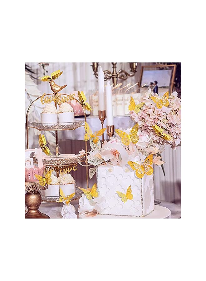 Zaboon in The Dark 3D Butterfly Stickers for Ceiling or Wall Decor, Adhesive 12pcs Butterflies for Kids Bedroom Nursery Living Room,Luminous Create a Realistic Butterflyry Home Garden - Image 4